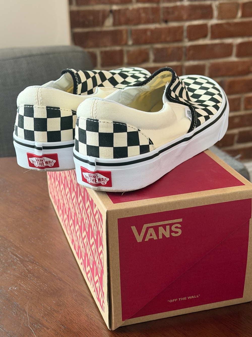 Vans Classic Slip-on Black & White Checkerboard - Picture 3 of 6
